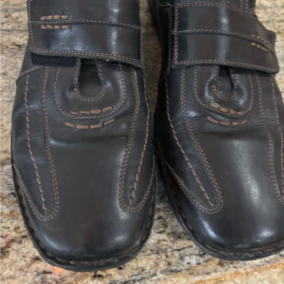 JOSEF SEIBEL Shoes Mens US 9.5 44 K Extra Wide Leather velcro Strap-ALEC style - Picture 1 of 4